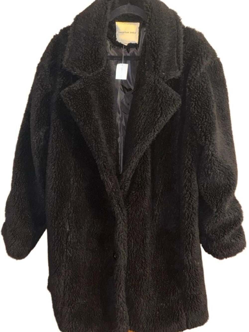 Faux Shearling Duster Coat, New with TagsSize Xl